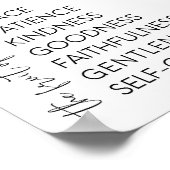 スピリットクリスチャンの壁の装飾の果実 ポスター (角)