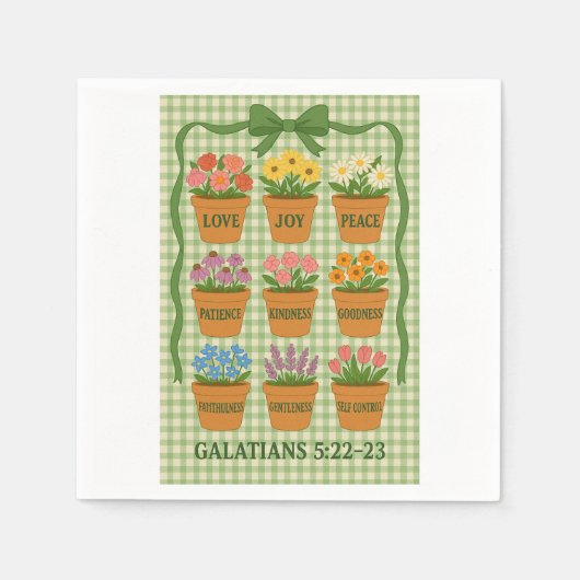 スピリットグリーンの果実 スタンダードカクテルナプキン (正面)