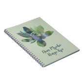 スピリットグリーンサークルロータスフラワーナム妙法蓮華 ノートブック (右側)