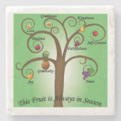 スピリットコースターの果実の宗教的贈与 ストーンコースター (正面)