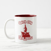 スピリットシティ – ワットシエンクアンヴィエンチャンラオス ツートーンマグカップ (左)