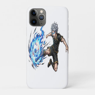 スピリットストライカー ブルーエネルギー アニメ サッカー OC Tシャツ iPhone 11 PROケース