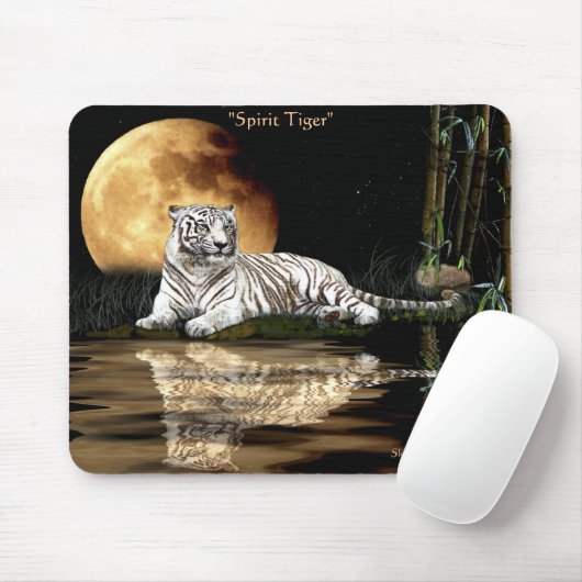 スピリットタイガー大きな猫野生生物マウスパッド マウスパッド (マウス)