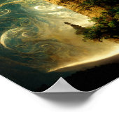 スピリットタワーファンタジーSci-Fiアートポスター ポスター (角)