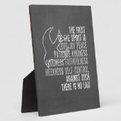 スピリットチョークボードのフルーツを鳩で見る フォトプラーク (側面)