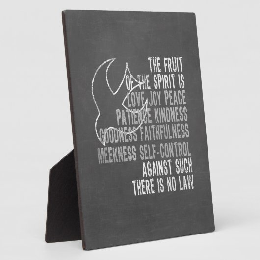 スピリットチョークボードのフルーツを鳩で見る フォトプラーク (側面)