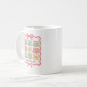 スピリットティーカップの果実ピンク コーヒーマグカップ (正面左)