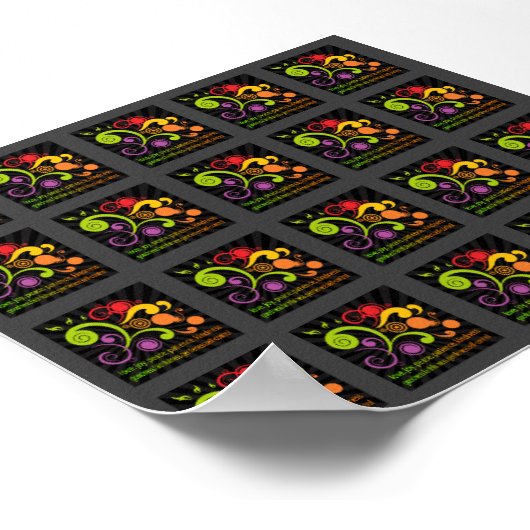 スピリットデカップコラージタイルシートの果実 ポスター (角)