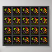 スピリットデカップコラージタイルシートの果実 ポスター (正面)