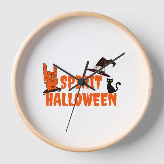 スピリットハロウィーン 壁時計 (正面)