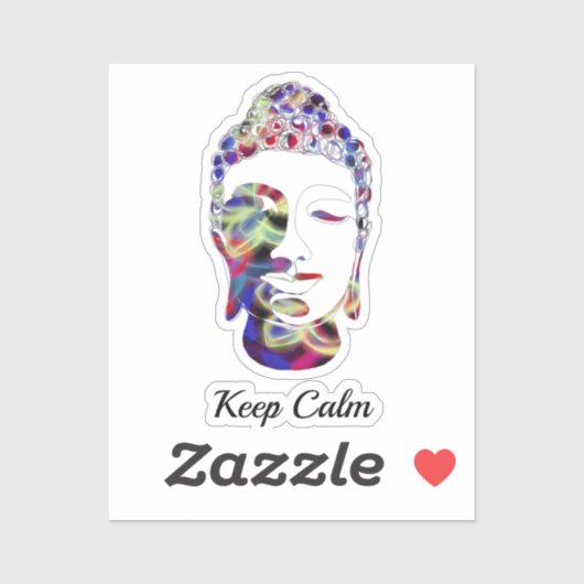 スピリットバタフライ抽象芸術描ブッダのシルエット シール (シート)