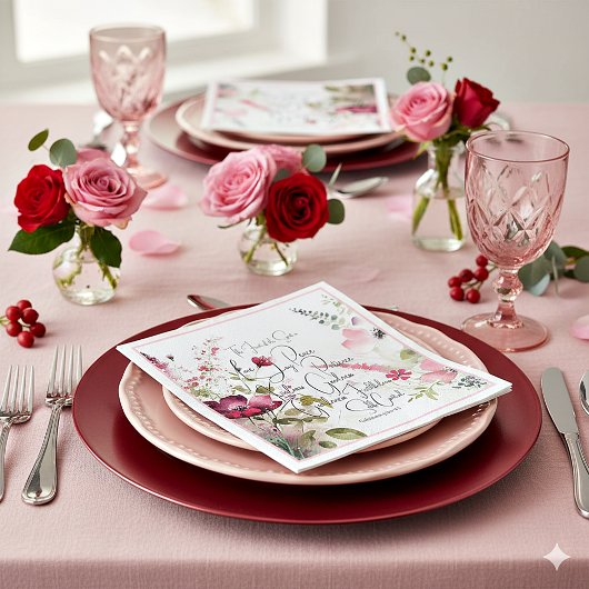 スピリットピンクフローラ スタンダードカクテルナプキン