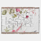 スピリットピンクフローラ スローブランケット (正面)