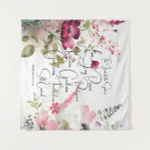 スピリットピンクフローラ タペストリー (正面(横))