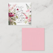 スピリットピンクフローラ ノートカード (正面/裏面)
