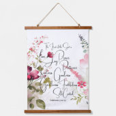 スピリットピンクフローラ 吊り下げ型タペストリー (正面)