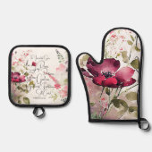 スピリットピンクフローラ 鍋つかみ&鍋敷きセット (正面)