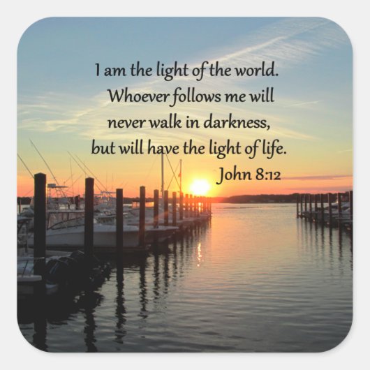 スピリットフィルドジョン8;12聖なる書物、 経典デザイン スクエアシール (正面)