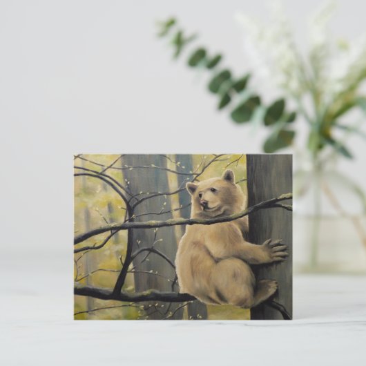 スピリットベアはがきカーモードベアアートはがき ポストカード (スタンド正面)