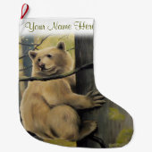 スピリットベアクリスマスストッキングカーモードストッキング ラージクリスマスストッキング (正面)