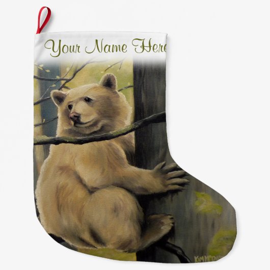 スピリットベアクリスマスストッキングカーモードストッキング ラージクリスマスストッキング (正面)