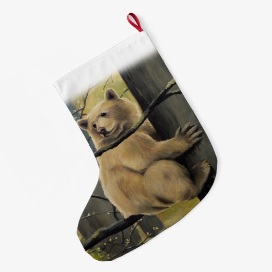 スピリットベアクリスマスストッキングカーモードストッキング ラージクリスマスストッキング (裏面 (吊り時))