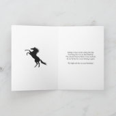 スピリットホース付き孫誕生日カード カード (内部)