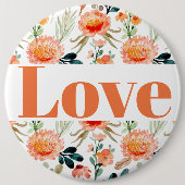 スピリットボタンのフルーツ – Love 缶バッジ (正面)