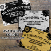 スピリットボードゴシックハロウィン結婚またはシャワー 招待状