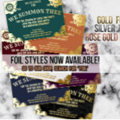 スピリットボードゴシックハロウィン結婚またはシャワー 招待状