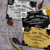 スピリットボードゴシック不気味ウィッチーハローウィンパーティ 招待状