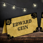 スピリットボードゴシック、ヴィンテージ折り畳み座席表 プレイスカード