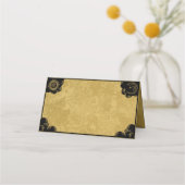 スピリットボードゴシック、ヴィンテージ折り畳み座席表 プレイスカード (正面)