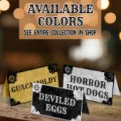 スピリットボードハロウィンゴシック折り畳み食品ラベル プレイスカード