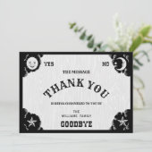 スピリットボードハロウィーンサンキューカード 招待状 (スタンド正面)