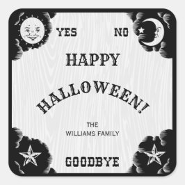 スピリットボードハロウィーンステッカー スクエアシール