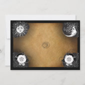 スピリットボードハロウィーンスピリッツの心を打ち付けるパーティー 招待状 (裏面)