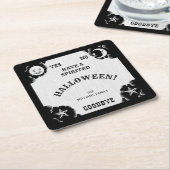 スピリットボードハロウィーン紙コースター スクエアペーパーコースター (アングル)