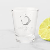 スピリットボードブラックハロウィーンの好意ショットグラス ショットグラス (裏面)