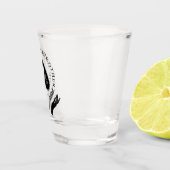 スピリットボードブラック&ホワイトハロウィーンのお願い ショットグラス (右)