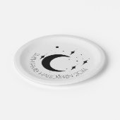 スピリットボードブラック&ホワイトハロウィーン紙プレート ペーパープレート (アングル)