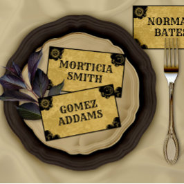 スピリットボード ゴシック ヴィンテージ 折りたたみ名札 プレイスカード