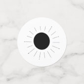 スピリットボード セレスチャル ブラック＆ホワイト ハロウィン コンフェッティ (スモール正面)