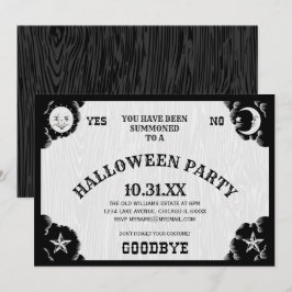 スピリットボード ハロウィンパーティー招待状 招待状