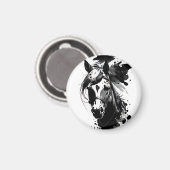 スピリットポニー3ブラック&ホワイト マグネット (正面/裏面)