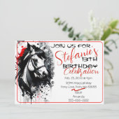 スピリットポニー36誕生日招待状 招待状 (スタンド正面)