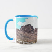 スピリットマウンテンズランドスケープアートマグカップ マグカップ (左)