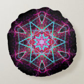 スピリットマンダラ–1ラウンド装飾用クッション ラウンドクッション (裏面)