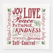 スピリットレッドグリーンのモノグラムのクリスマスフルーツ (正面)