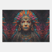 スピリットレルム – 神秘的な先住民アメリカファンタジー ラッピングペーパーシート (正面2)